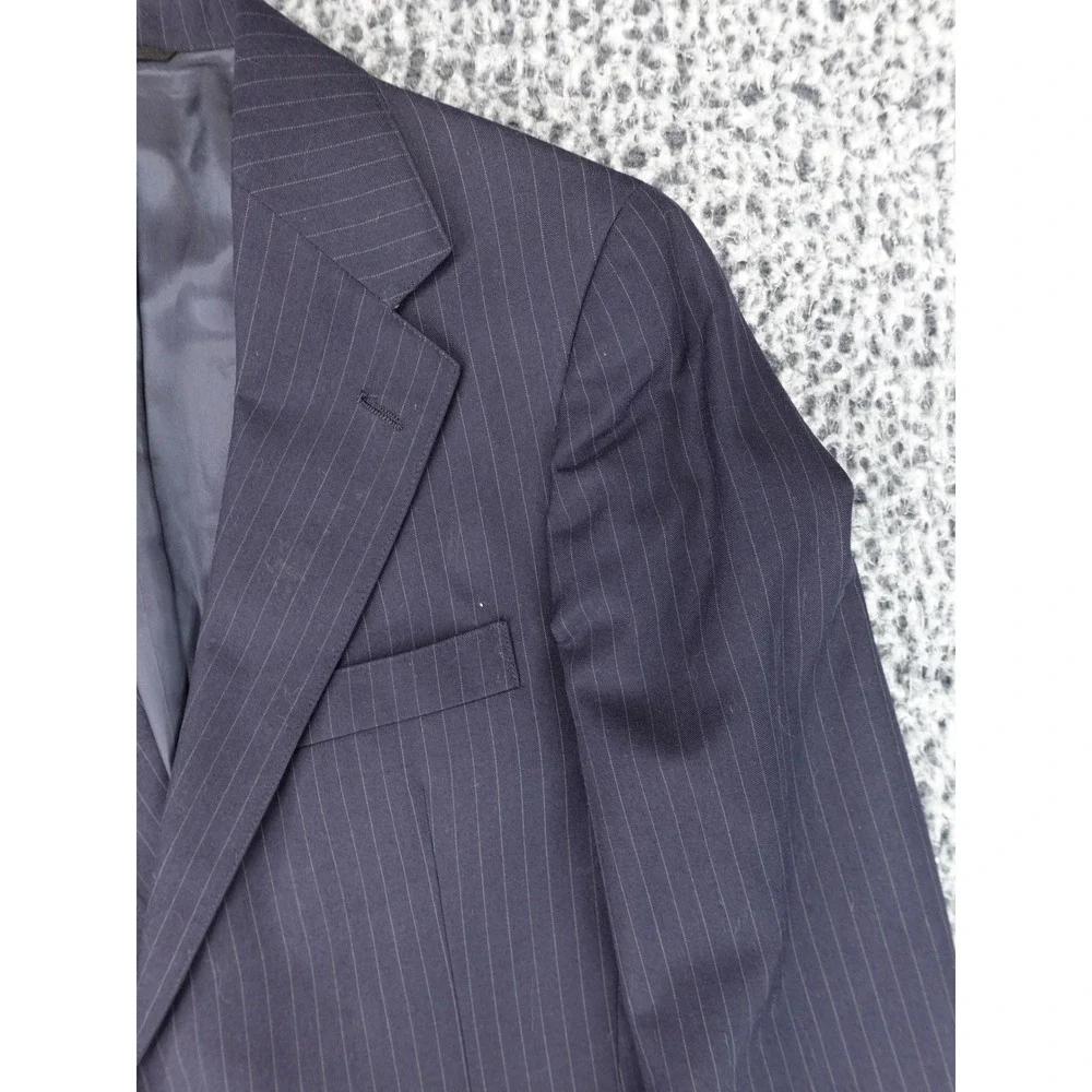 Polo University Club Ralph Lauren Blazer Mens 40R Navy Pinstripe Good Wool Suit